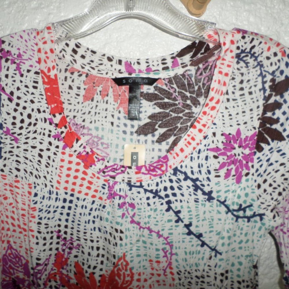 Soma by Chico's Duet Vine Idol Tee Top NWT Size S - Picture 2 of 3